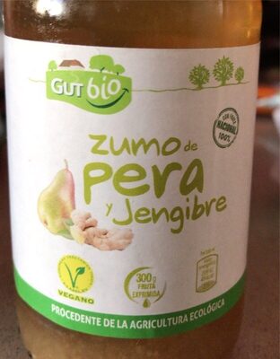 Zumo de pera y jengibre