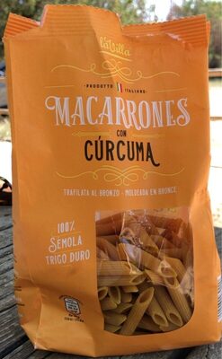 Macarrones con cúrcuma