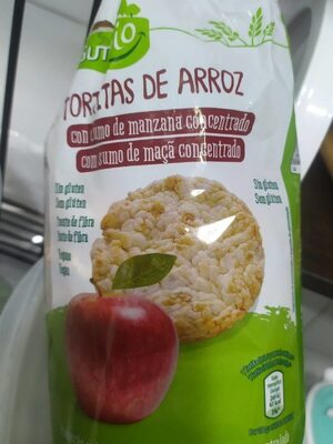 Tortitas de arroz con manzana/ miel