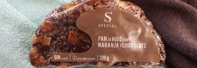 Pan de higo con naranja y chocolate