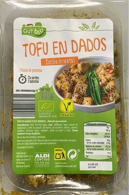 Tofu en dados estilo oriental
