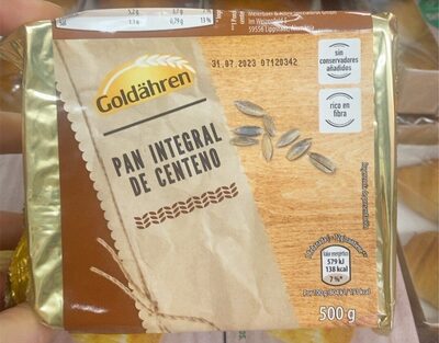 Pan integral de centeno