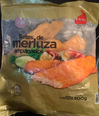 Filetes De Merluza Empanados front packaging