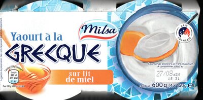 Yaourt à la grecque sur lit de miel