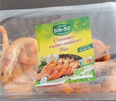 Crevettes cuites entière bio