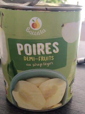 Poires demi fruits front packaging