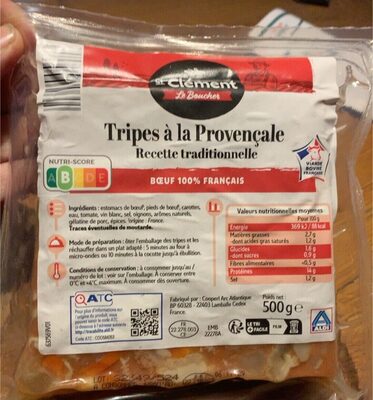 Tripes a la provençale front packaging