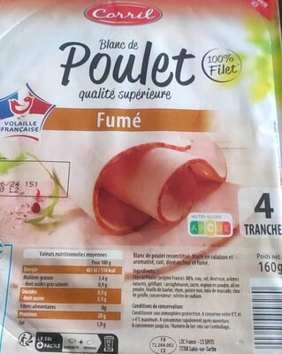 Blanc de poulet fumé