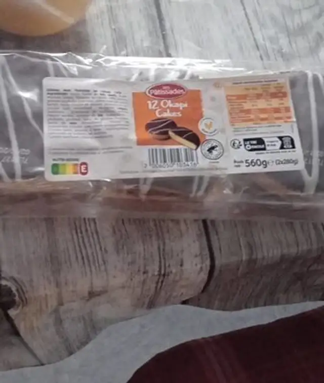 Okapi cakes front packaging