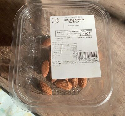 amandes grillée sans sel