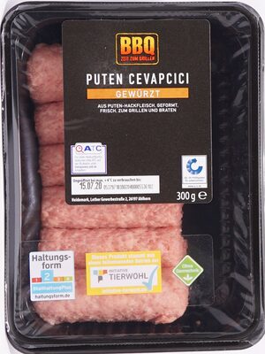 Puten Cevapcici, gewürzt