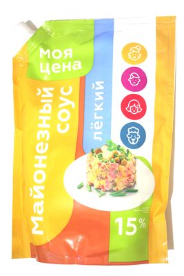 Майонезный соус лёгкий 15% front packaging