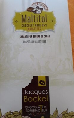 Maltitol chocolat noir 55% front packaging