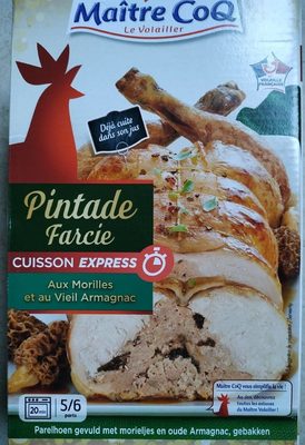 Pintade farcie aux morilles er au vieil Armagnac