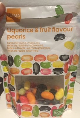 Perles de réglisse à l'arôme fruité