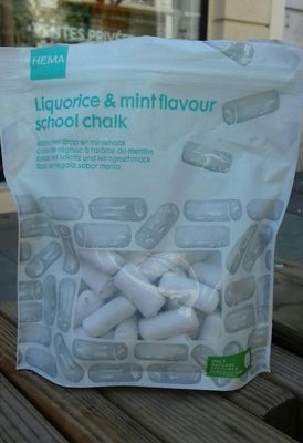 Craies de réglisse à l'arôme de menthe