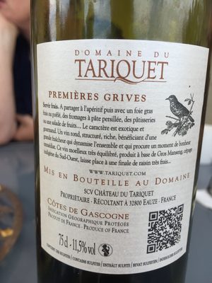 Tariquet front packaging