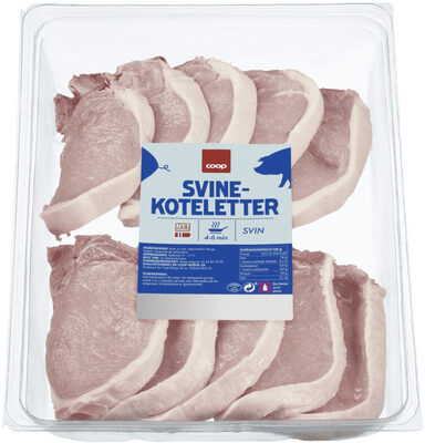 Coop Svinekoteletter ca 1,5kg