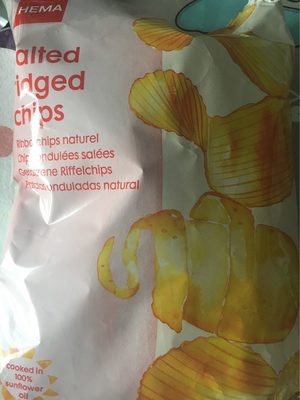 Salted ridges chips