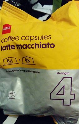 Coffee capsules latte macchiato