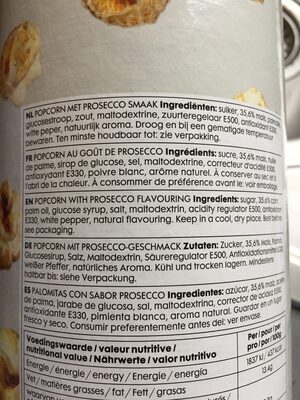 Pop corn front packaging