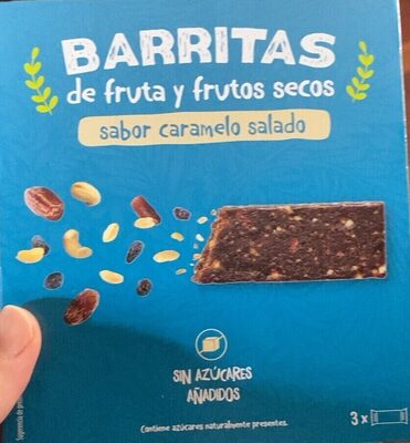 Barritas de fruta y frutos secos