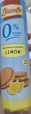 Galletas rellenas de limón 0%