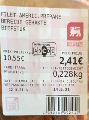 Filet americain prepare