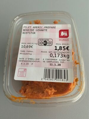 Filet americain préparé