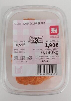 Filet américain préparé dhelaize