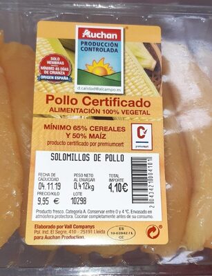 Solomillos de pollo