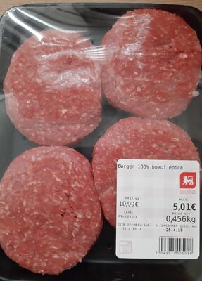 Burger 100% boeuf épicé