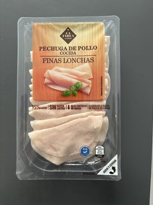 Pechuga De Pollo Cocida Finas Lonchas