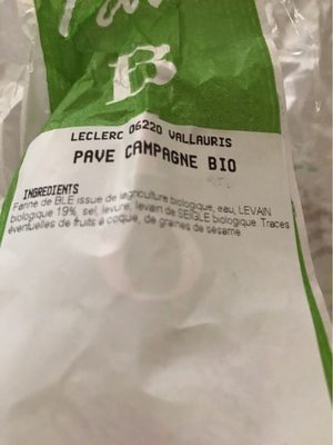 Pain de campagne bio