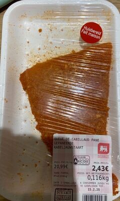 Queue de cabillaud panée