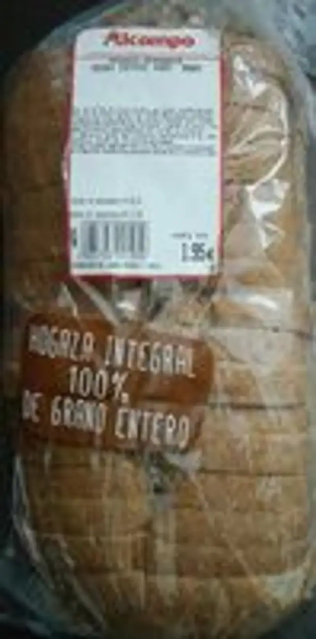 Hogaza rebanada Grano entero 100%