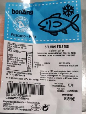 Salmón filetes