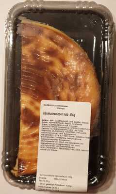 Käsekuchen hoch halb