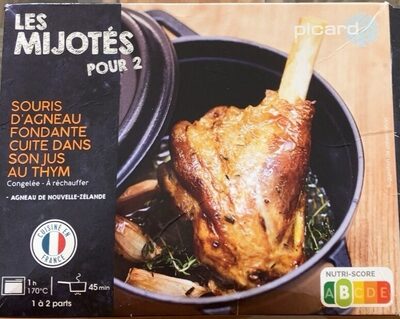 Souris d’agneau, fondante cuit dans son jus au thym