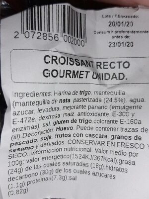 Croissant recto gourmet