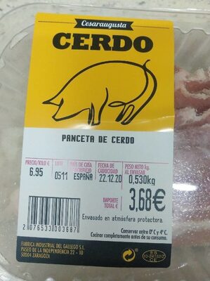 Panceta de cerdo