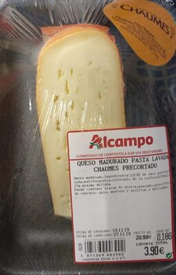 Queso Madurado Pasta lavada chaumes