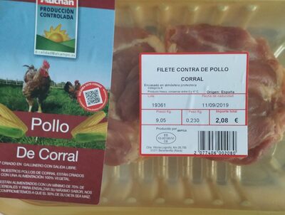 Filete contramuslo de pollo de corral