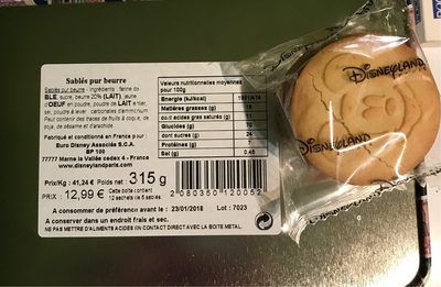 Sablés Pur Beurre front packaging