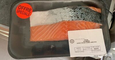 Pave saumon avec peau sans aretes