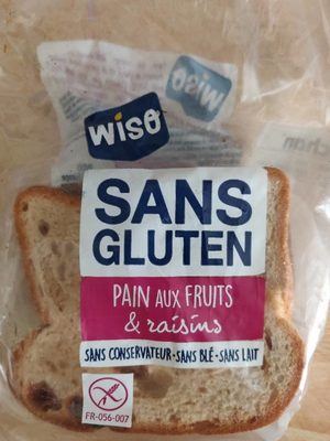 Pain aux fruits et raisins sans gluten