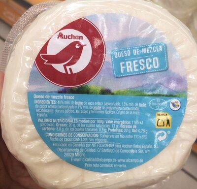 Queso de mezcla fresco