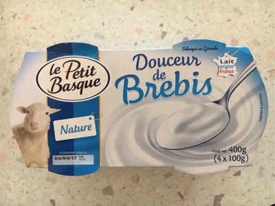 Douceur De Brebis Nature (4x100g) front packaging