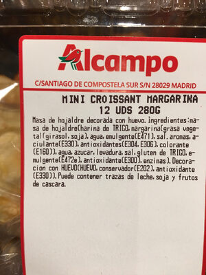 Mini croissant margarina