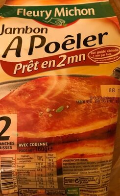 Jambon a poeler front packaging